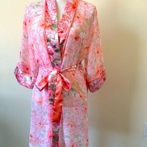 Floral Pink Robe